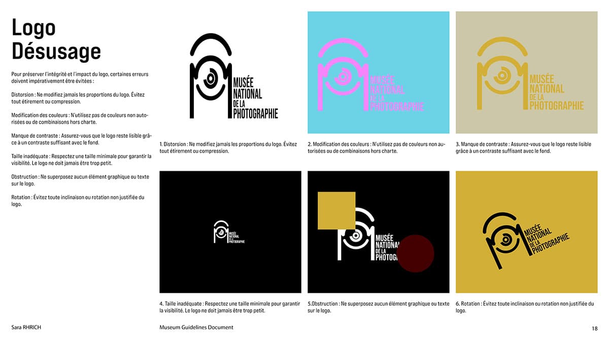 Chartre graphique du Musée nationale de la photographie 4